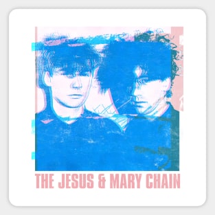 The Jesus & Mary Chain - - - Glitch Style Fan Art Magnet